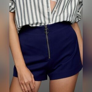 Maeve Zippered Micro Shorts NWT